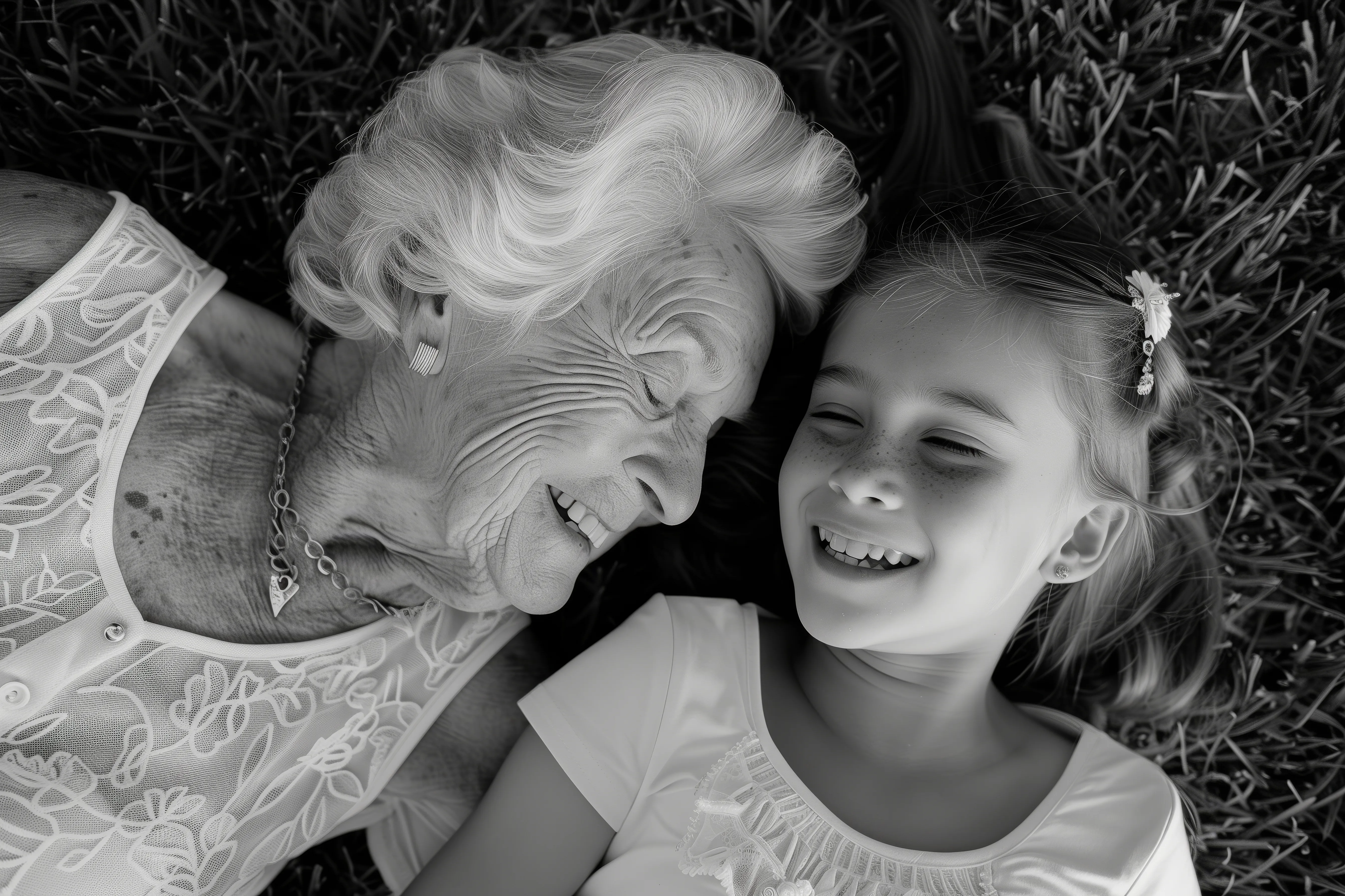 Abuela compartiendo recuerdos con su nieta